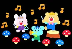 壁面飾り　9月　10月　11月　秋　保育　音楽会　落ち葉　うさぎ　くま　ねずみ