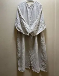 サマンサモスモス　前後着　リネンワンピース