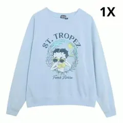 ベティ ブープ Betty Boop トレーナー スウェット 裏起毛 1X