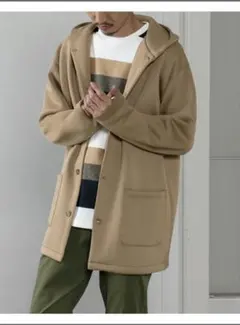 BEAMS HEART フード付きパーカー Sサイズ ベージュ