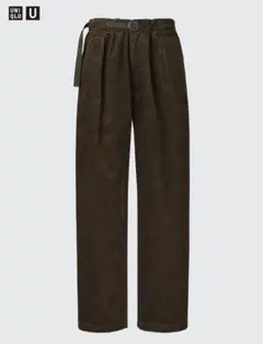 コーデュロイタックワイドパンツ/UNIQLO U