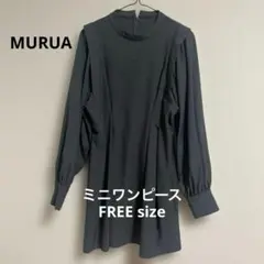 MURUAミニ丈ワンピース（グレー）