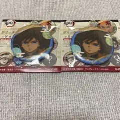 鬼滅の刃 冨岡義勇 グリッター缶バッジ ツインクル グリッター 缶バッジ