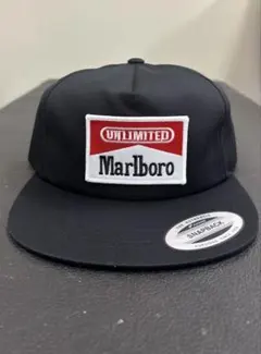 Marlboro マルボロ　トラッカーキャップ　スナップバック　黒