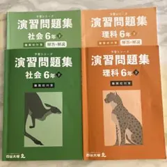 四谷大塚　予習シリーズ　演習問題集　社会&理科　6年下　難関校対策