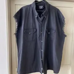 古着　デニムシャツベスト
