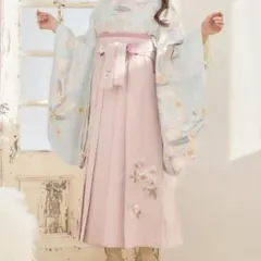 【袴＋帯】新品 袴単品 ピンク 刺繍入り 卒業式用 はかま 袴のみ はかまのみ