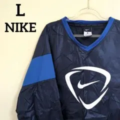 NIKE ピステ・ウィンドブレーカー Lサイズ ネイビー/ブルー
