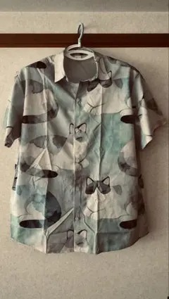 8周年祭 猫柄 半袖アロハシャツ