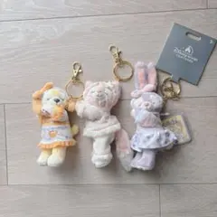 【新品タグ付き】上海ディズニー　ダッフィーアンドフレンズ キーホルダーセット
