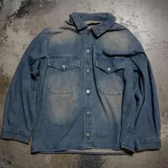 sedacle　デニムジャケット　ヴィンテージ 加工　ブルー　Y2K　М