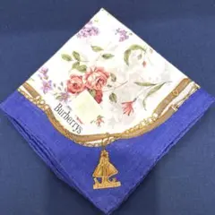 新品✨Burberrys バーバリー　花柄　ネイビー　ヴィンテージ　チェーン