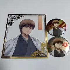 銀魂 吉原大炎上 アニメイトフェア 特典 スクエアカード 缶バッジ 沖田