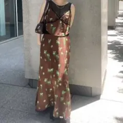 AMERI CLARA SATIN CAMI DRESS