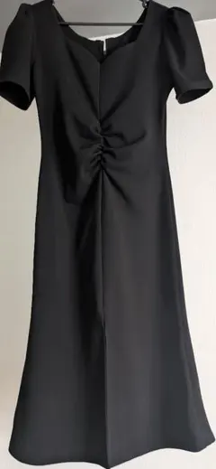 SHEIN　スリットワンピース　ブラック【S】