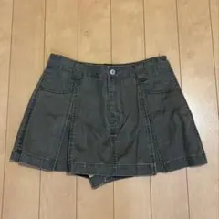 良品✨ZARA ワックスフィニッシュスコート　ミニスカート　y2kのサムネイル