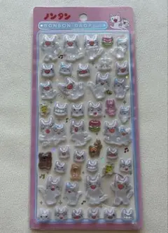 正規品 ノンタン ボンボンドロップシール