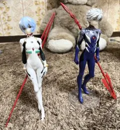 渚カヲル 綾波レイ フィギュア 2体セット エヴァ 台座あり/なし 一番くじ