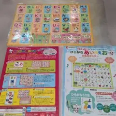 ひらがな・アルファベット数字等おけいこ3種のサムネイル
