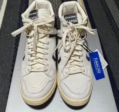 CONVERSE WEAPON ビンテージハイ ホワイト/ネイビー　タイムライン