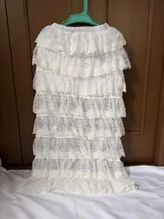 Darich レースロングスカート Free ホワイト系 新品未使用