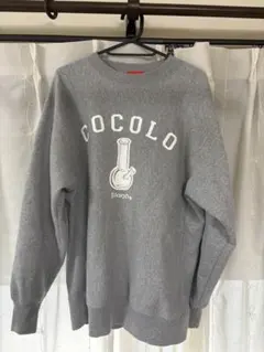 22時まで限定セール！COCOLO グレー スウェットシャツ XL