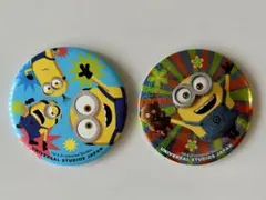 USJ ミニオン キャラクター缶バッジ 2個セット