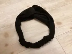 ★ヘアバンド/ツイスト/コーデュロイ/黒
