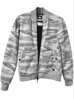 QUIKSILVER ジャケット ブルゾン　グレー　カモフラ　メンズ　サーフィン