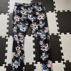 花柄 Lサイズ レギンスパンツ