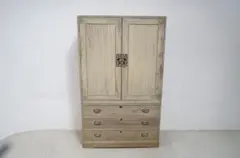 T1703☆美品☆高級 総桐箪笥 透かし彫り金具 観音開き 和箪笥 着物箪笥