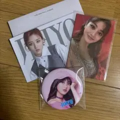 TWICE ジヒョ トレカ 缶バッジ