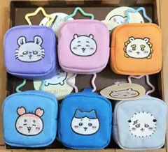 ちいかわ　ポーチ　カラビナつき刺繍スクエアミニポーチ　6個セット