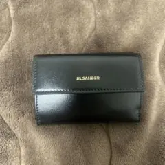 JIL SANDER 二つ折り財布 黒 がま口 - メルカリ