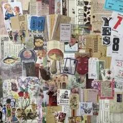 コラージュ素材 150枚 紙もの 紙モノ おすそ分け 1
