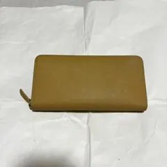 【バーニーズニューヨーク】 レザー / ラウンドファスナー / 長財布 ベージュのサムネイル