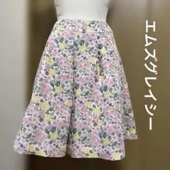 エムズグレイシー　ジャガード　スカート　花柄　春先に　36