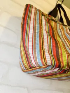 LeSportsac トートバッグ マルチストライプ柄