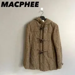 【a3283】MACPHEE ダッフルコート ブラウン M ウール100%