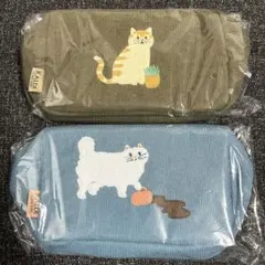 カルディ コーデュロイ　ポーチ　2種セット