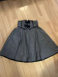 axes femme リボン付きスカート