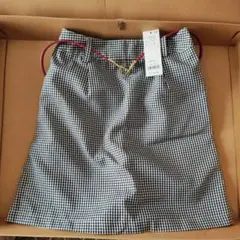 ウィゴー リネンライクギンガムチェック ミニスカート ❥