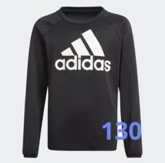 adidas アディダス  ビッグロゴ スウェットシャツ　130