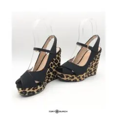 TORY BURCH トリーバーチ ウェッジソール パンプス レオパード柄 厚底