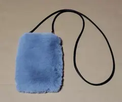 ファーショルダーバッグ グレー