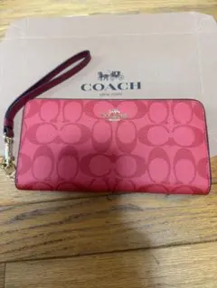 COACH】コーチ❣️シグネチャー リストレット オレンジ✨長財布 - メルカリ