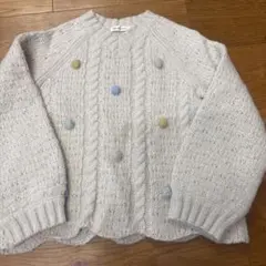 BEAMS mini ケーブル編みセーター 120