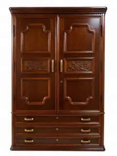 定価100万品】美品 木製 3枚扉 大型ワードローブ クローゼット - メルカリ