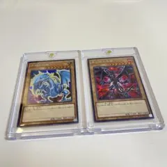遊戯王 青眼の白龍 & 真紅眼の黒竜 イラスト違い セット シク 美品 整理品