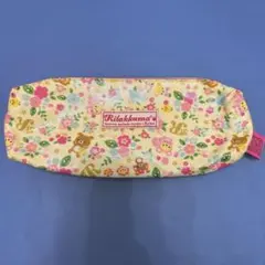 リラックマ　花柄　ペンケース　筆箱　森の中でのんびりリラックスのサムネイル